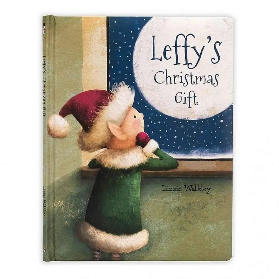 Rockabeez Gifts & Toys Jellycat Board Book: Leffy's Christmas Gift Jellycat